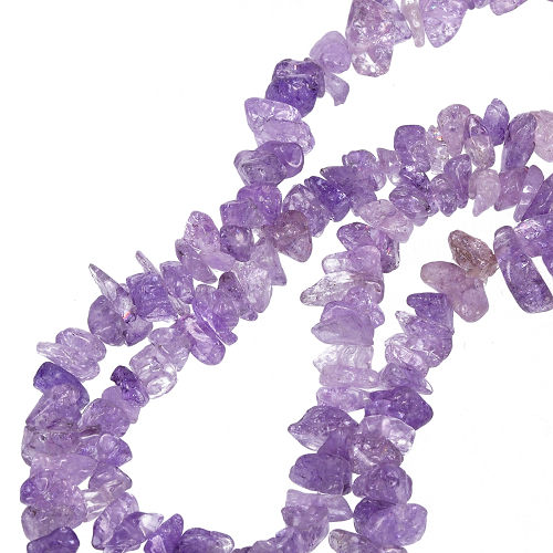 1 Strang Amethyst, Amethystsrtang, L75cm, 5-8mm, Schmuck DIY, 6604